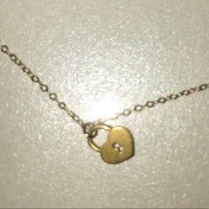 Dogeared gold heart necklace NEW